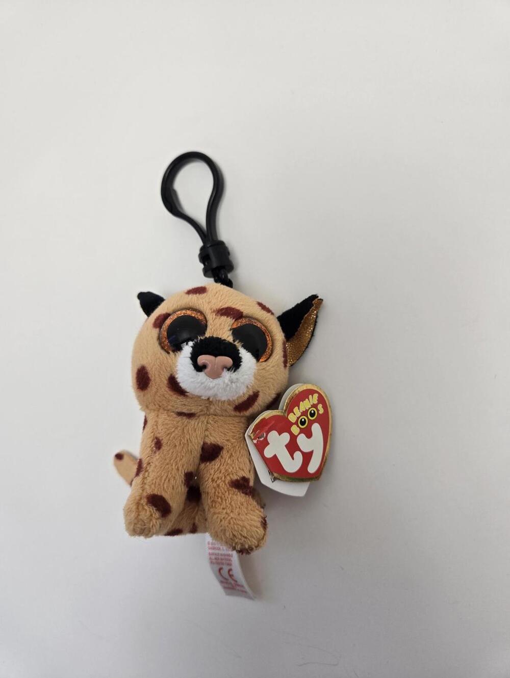 TY Beanie Boo Key Clip “Buckwheat” the Lynx *Small* (3 inch)